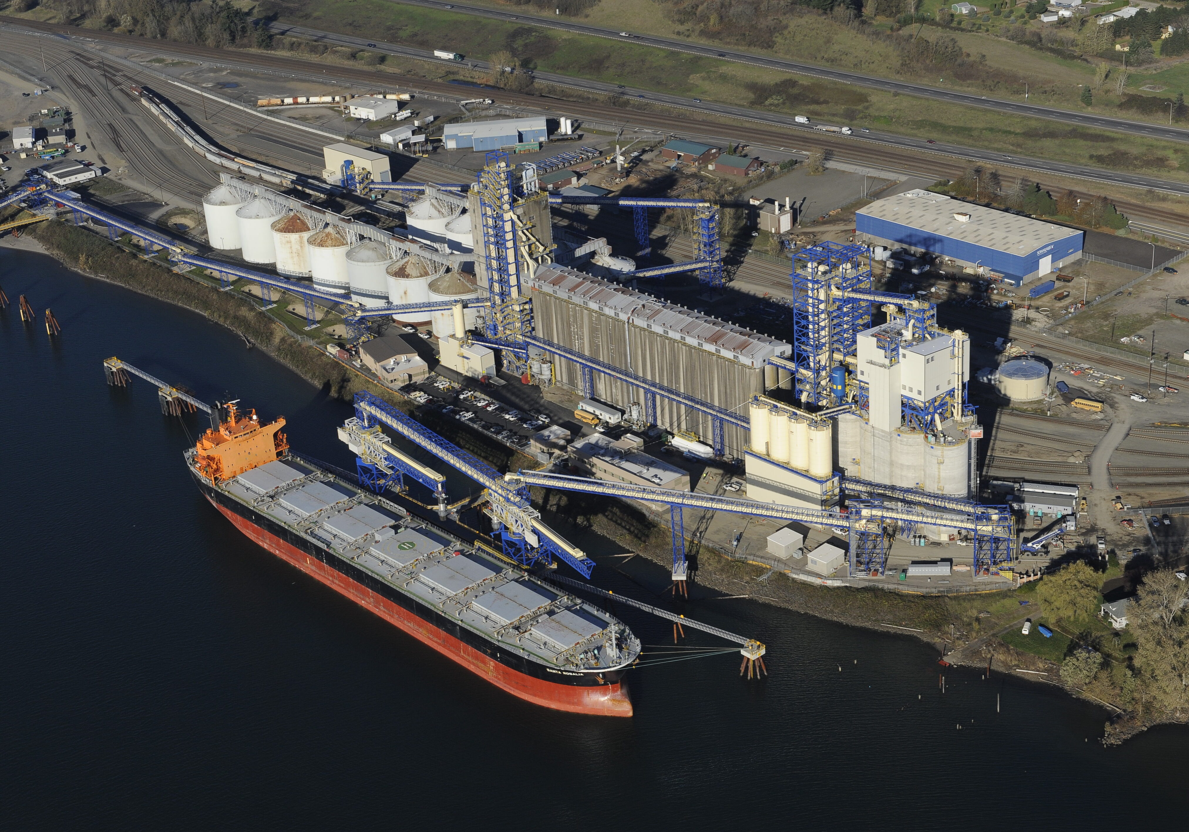 TEMCO LOADING A PANAMAX - Kalama, WA - Agrico Sales, New Orleans LA